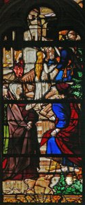 Fenster w120, Szene aus dem Leben der Jungfrau Maria: die Darstellung im Tempel
