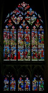 Fenster w131, die Geschichte von Hiob von French School