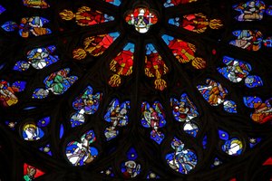Fenster w135, musizierende Engel von French School