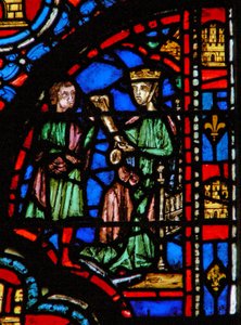 Fenster w13 Esther sendet Hathach zu Mordechai Esth IV 6-8 von French School