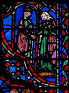 Fenster w14 David heiratet Abigail I Sam XXV 42 von French School