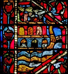 Fenster w19, Geschichte der Arche Noah: die Taube kehrt zurück