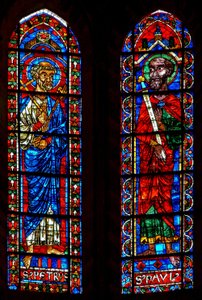 Fenster w202 Darstellung von St. Peter und St. Paul