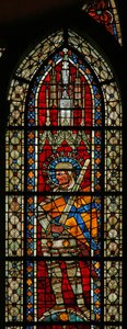 Fenster w203 mit dem heiligen Sebastian von French School