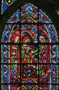 Fenster w203, die Darstellung im Tempel darstellend von French School