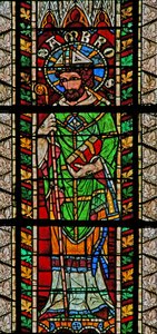 Fenster w207 mit St. Ambrosius