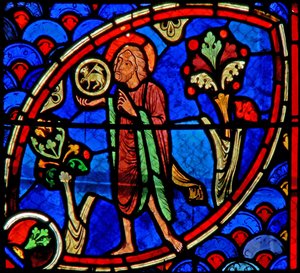 Fenster w20 Darstellung des Heiligen Johannes des Täufers: Ecce Agnus Dei