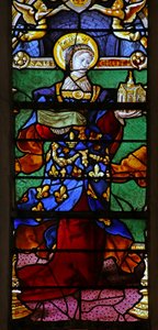 Fenster w21, St. Clothilde darstellend von French School