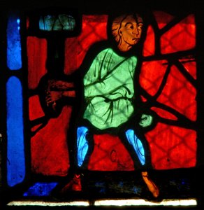 Fenster w24 zeigt eine Figur