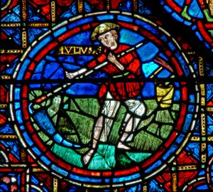 Fenster w28a mit den Monatsarbeiten. Juni von French School