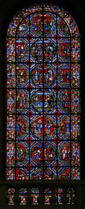 Fenster Nr. 2, Darstellung von Szenen aus dem Leben von St. Petrus