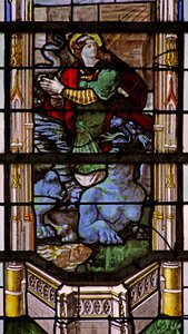Fenster w31 mit Darstellung der Heiligen Margareta
