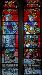 Fenster w323, Kimmerische und Libysche Sibylle von French School