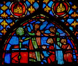 Moses legt den blühenden Stab auf den Altar