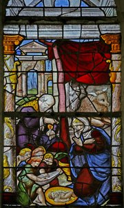 Fenster w3, Die Geburt Christi