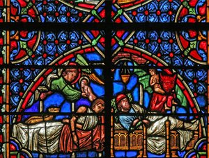 Das Gleichnis von Dives und Lazarus - ihr Tod von French School