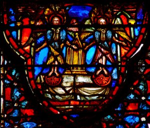 Die Bundeslade und Cherubim von French School