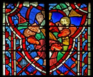 Simson bringt den Tempel zum Einsturz. Richter 16:28 von French School