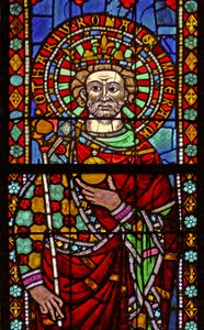 Fenster w7 mit Kaiser Lothar von French School