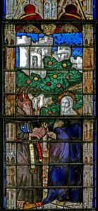 Fenster w7, Versuchung in der Wüste von French School
