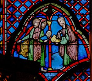 Johannes der Täufer: sein Vater Zacharias schreibt den Namen seines Sohnes von French School