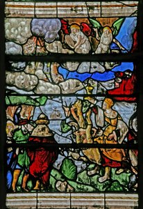 Fenster w9 mit dem Jüngsten Gericht - nach Albrecht Dürer