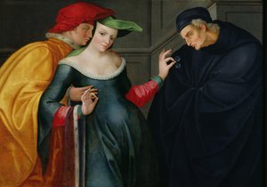 Frau zwischen zwei Altersstufen