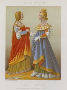 Frau aus der Lombardei neben einer Venezianerin