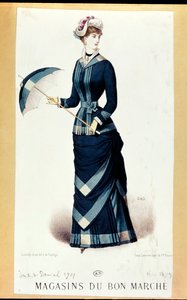 Frau mit Regenschirm, aus Le Bon Marché, 1879