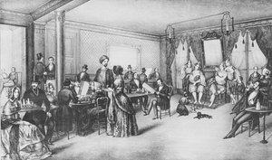Frauen von Algier in einem Pariser Café, ca. 1860 von French School