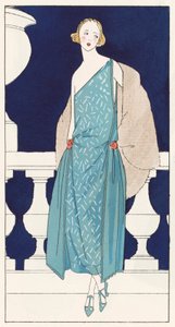 Damenabendkleid von Designerin Jenny (Jenny Sacerdote) in den 1920er Jahren von French School
