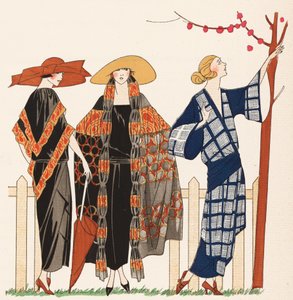 Damenmode bei den Rennen von Madeleine und Madeleine von French School