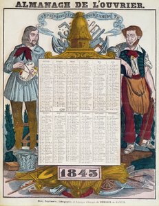 Arbeiterkalender für 1843 von French School