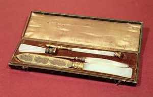 Schreibset, das seiner Frau Eveline Hanska von Honoré de Balzac (1799-1850) geschenkt wurde