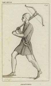 XIII Jahrhundert, Armbrustschütze von French School