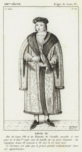 XIII. Jahrhundert, Herrschaft von Ludwig IX., Ludwig IX. (Gravur) von French School