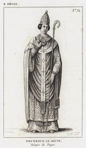 X Jahrhundert, Prudence der Jüngere, Bischof von Troyes von French School