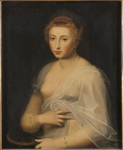 Junge Dame mit Spiegel