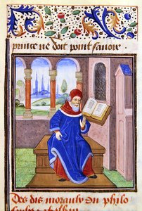 Zaqaquin, aus Histoire des Philosophes, spätes 15. Jahrhundert von French School