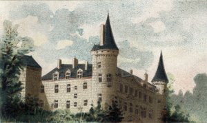 Ansicht des Schlosses von Bazoches (Nievre)