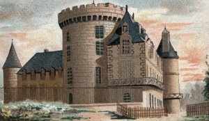 Ansicht des Schlosses von Rambouillet (Seine und Oise) von French School