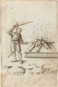 "Stochere nicht mit einem Schwert im Feuer" [fol. 20 recto]