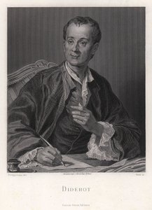 Porträt des Schriftstellers, Essayisten und Philosophen Denis Diderot 1713-1784 von French master.