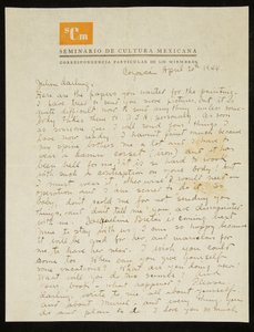 Brief von Frida Kahlo an Julien Levy, auf Englisch, 20. April 1944 von Frida Kahlo