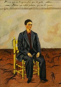 Selbstporträt mit abgeschnittenem Haar von Frida Kahlo