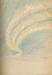 Ströme des Nordlichts, 28. November 1893. Pastellskizze, 1893 1897