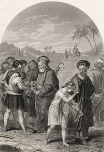 Joseph wird von seinen Brüdern verkauft, graviert von S. Allen, aus 