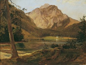 Der vordere Langbathsee mit dem Höllengebirge