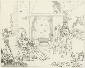 Illustration zu Goethes Faust von Friedrich August Moritz Retzsch