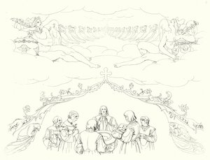 Illustration zu Schillers Lied von der Glocke von Friedrich August Moritz Retzsch